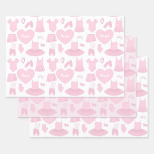 Set zum Abpacken von Ballet Bekleidung Geschenkpapier Set