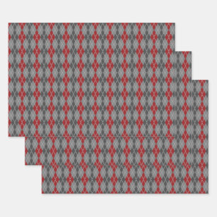 Set zum Abpacken von Raute für Asche und Ember Geschenkpapier Set