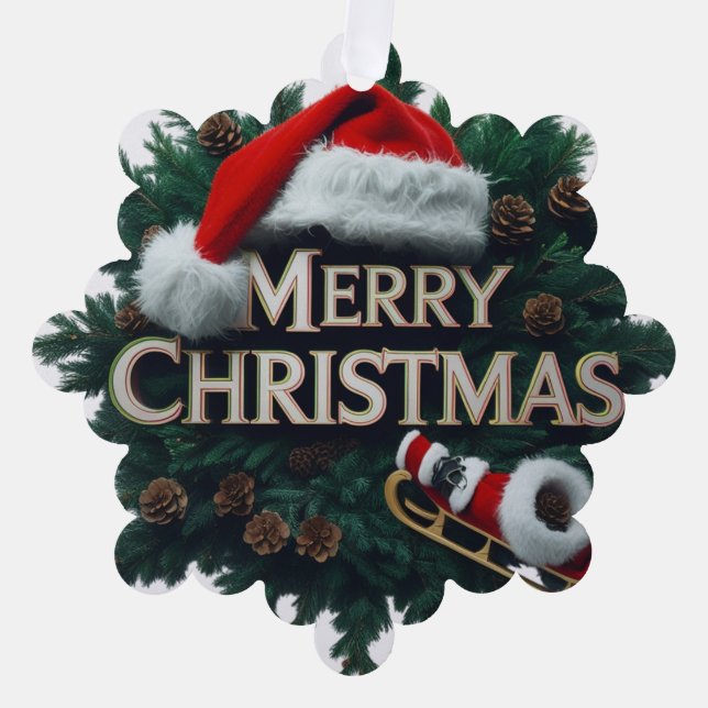 Set zum Schneeflocken - 20 Combo Pack Ornament Karte (Vorderseite)