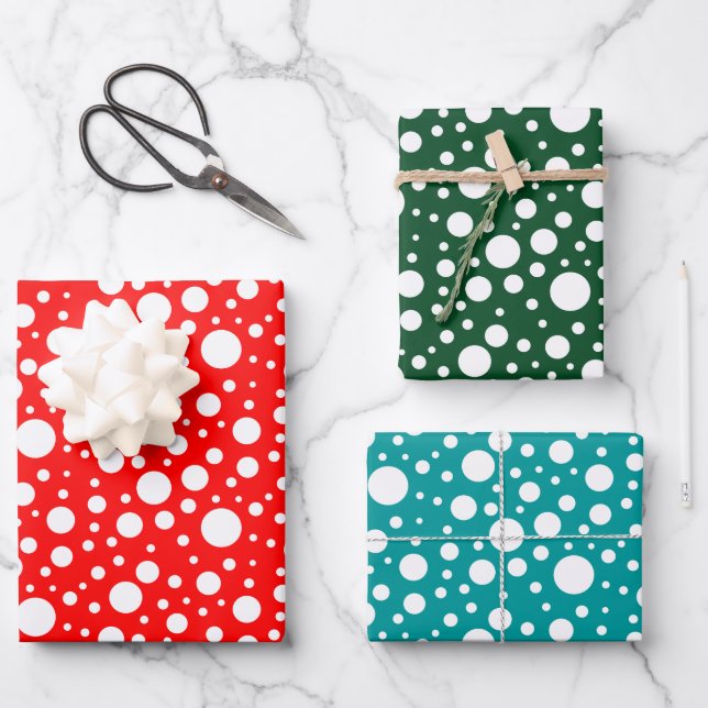 Set zum Wrapping von Papierblättern Geschenkpapier Set (Vorderseite)