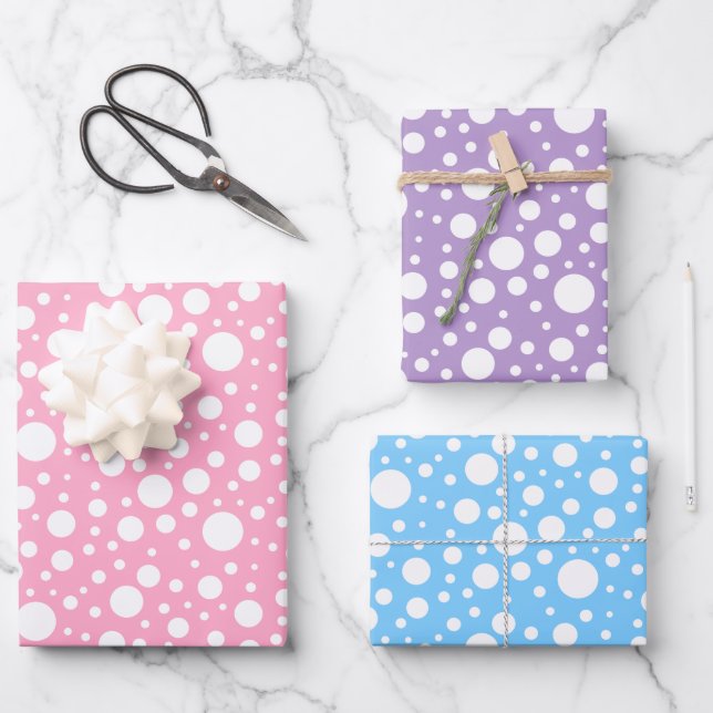 Set zum Wrapping von Papierblättern Geschenkpapier Set (Vorderseite)