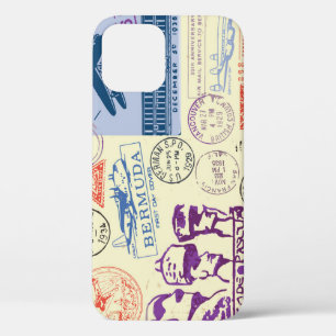 Set zur Dekoration der Vintagen Briefmarke Case-Mate iPhone Hülle