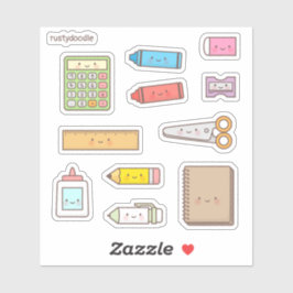 Set "Zurück zur Schulversorgung" Aufkleber