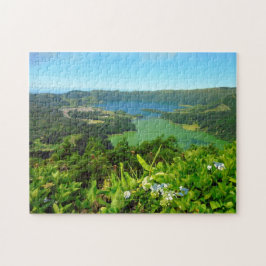 Sete Cidades Azore 11x14 Puzzlespiel mit