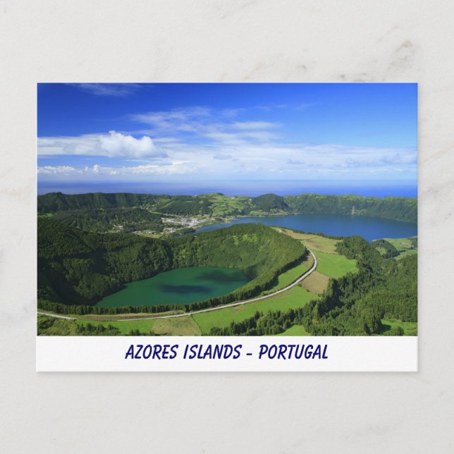 Sete Cidades, Azoren Postkarte (Vorderseite)