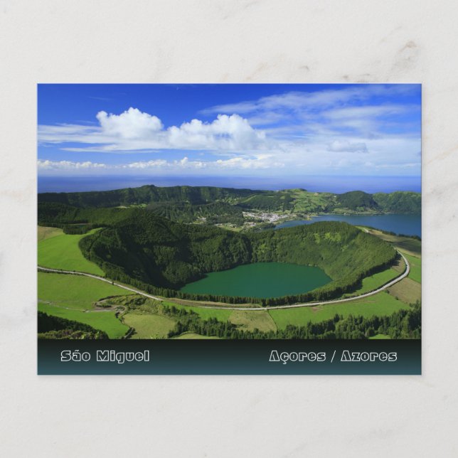 Sete Cidades - Azoren Postkarte (Vorderseite)