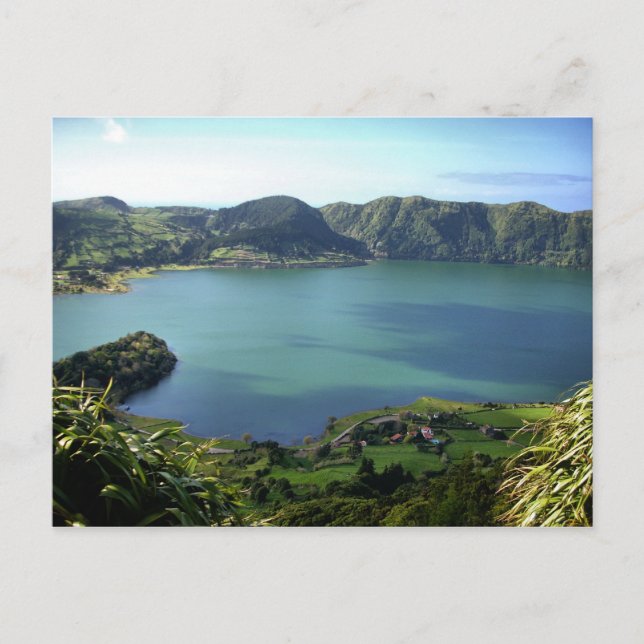 Sete Cidades Lagoon in S. Miguel, Azoren Postkarte (Vorderseite)