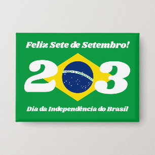 Sete de Setembro Unabhängigkeitstag Brasilien Flag Button
