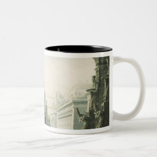 Setentwurf für letzte Szene 'des magischen Flute Zweifarbige Tasse