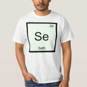 Seth Name Chemie Element Periodensystem T-Shirt
