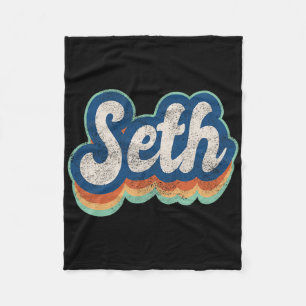 Seth Vorname Junge Vintage Stil 70er 80er Persönli Fleecedecke