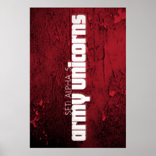 Seti Alpha 5 "Army Unicorns" Poster