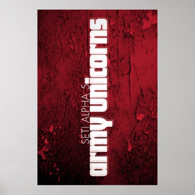Seti Alpha 5 "Army Unicorns" Poster (Vorne)