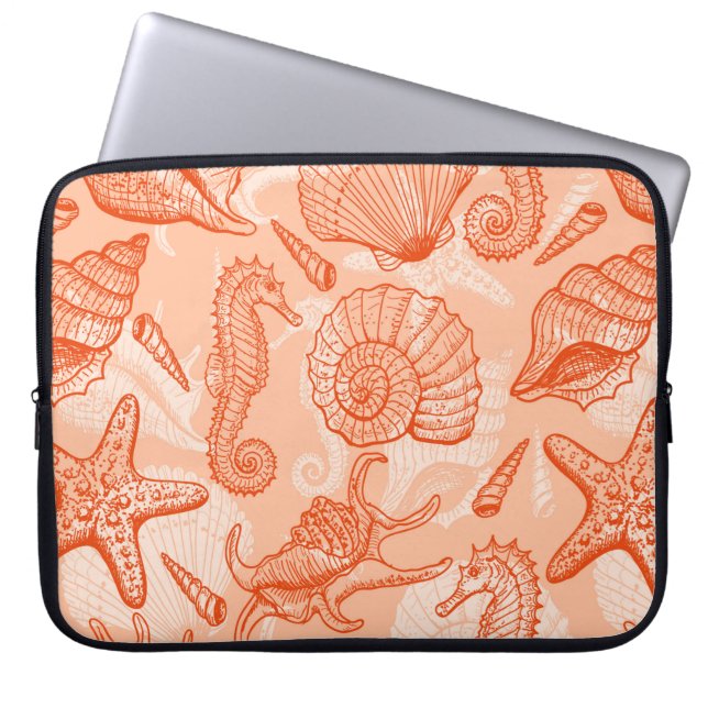 Setiere nahtlos laptopschutzhülle (Vorderseite)