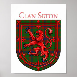 Seton Hunting Tartan Scottish Kariert Poster