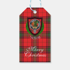 Seton Scottish Clan Tartan & Crest Geschenkanhänger