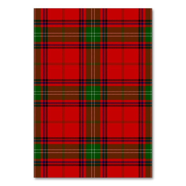 Seton tartan rot kariert tischnummer (Vorderseite)