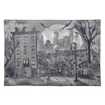 sets de table Halloween-orientés