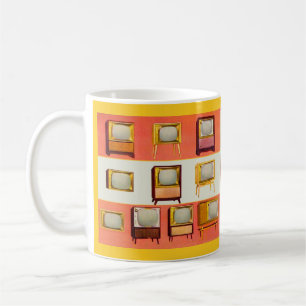 Sets des Fernsehens 1956 Kaffeetasse