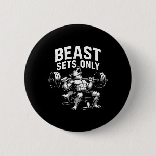 Sets nur Wolf Gym Workout Fitness Bodybuild Button