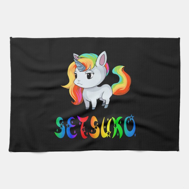 Setsuko Einhorn Geschirrtuch (Horizontal)
