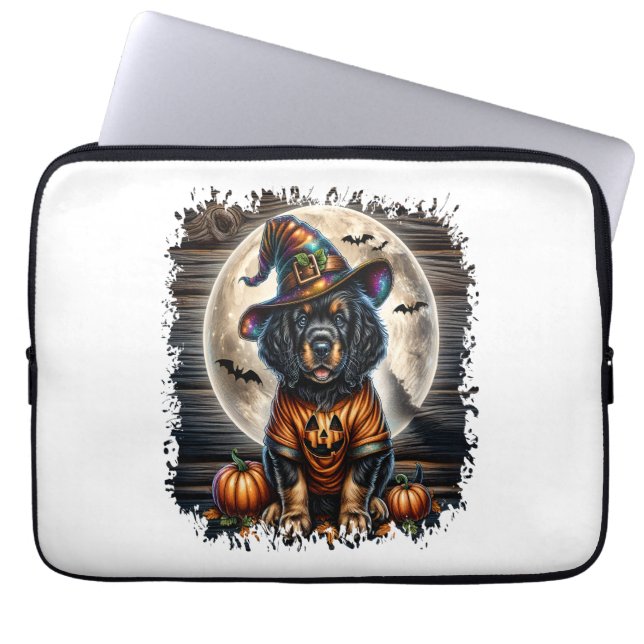 Setter Dog Halloween Square Laptopschutzhülle (Vorderseite)