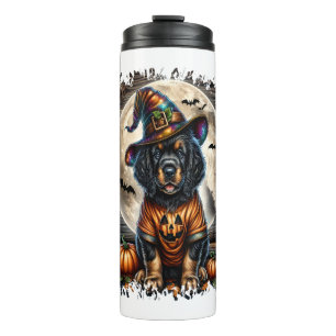 Setter Dog Halloween Square Thermosbecher
