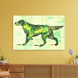 Setter Dog Leinwanddruck