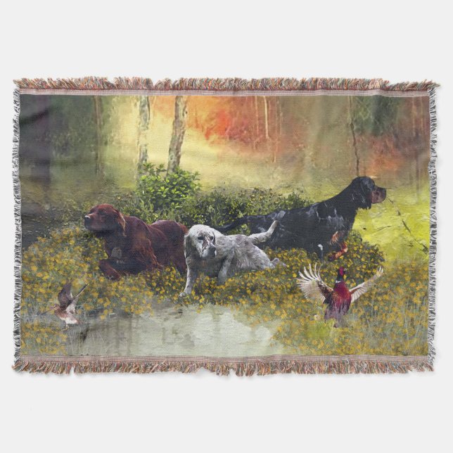 Setter-Familie Decke (Vorderseite)