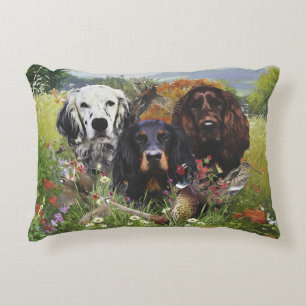 Setter-Familie Dekokissen