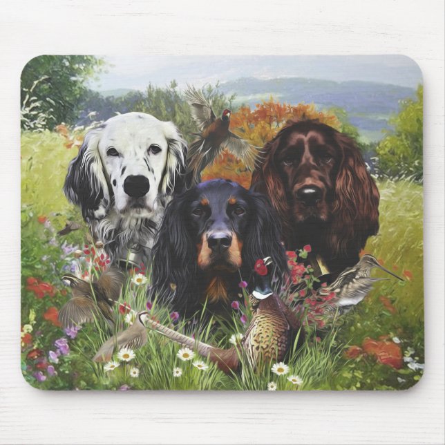 Setter-Familie Mousepad (Vorne)