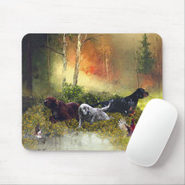 Setter-Familie Mousepad