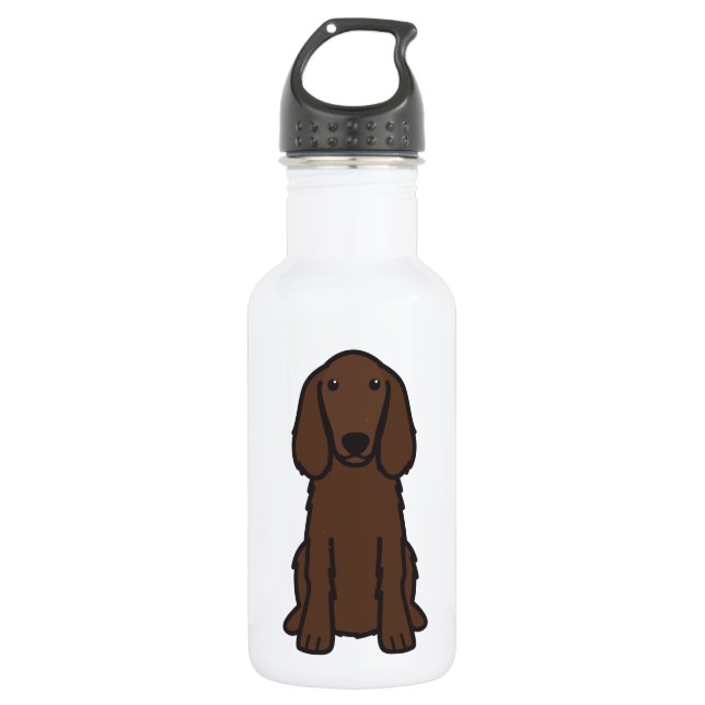 Setter-HundeCartoon Trinkflasche (Vorderseite)