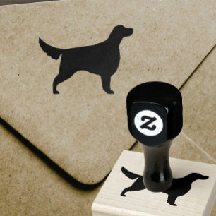 Setter-Silhouette Gummistempel
