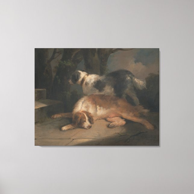Setters von George Morland Leinwanddruck (Vorderseite)