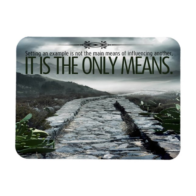 "Setting a example" Flexible Inspiration Quote Magnet (Horizontal)