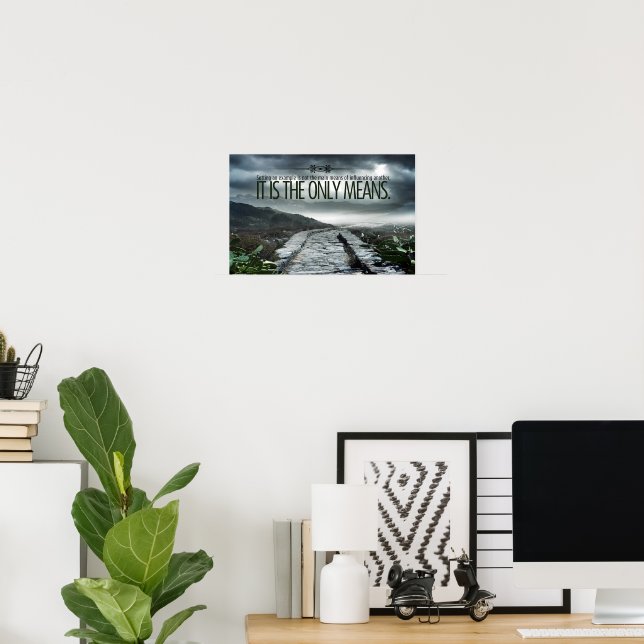 "Setting a example" Inspiration Zitat Poster (Heimbüro)