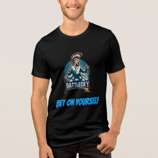 Setze auf dich selbst Erwachsene Tri-Blend Shirt