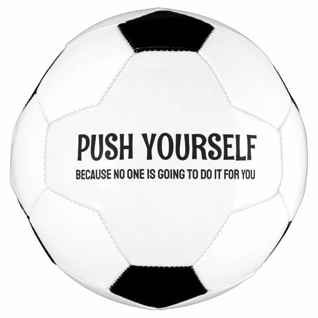 Setze dich selbst durch - Motivierend Zitate im Fi Fußball (Vorderseite)