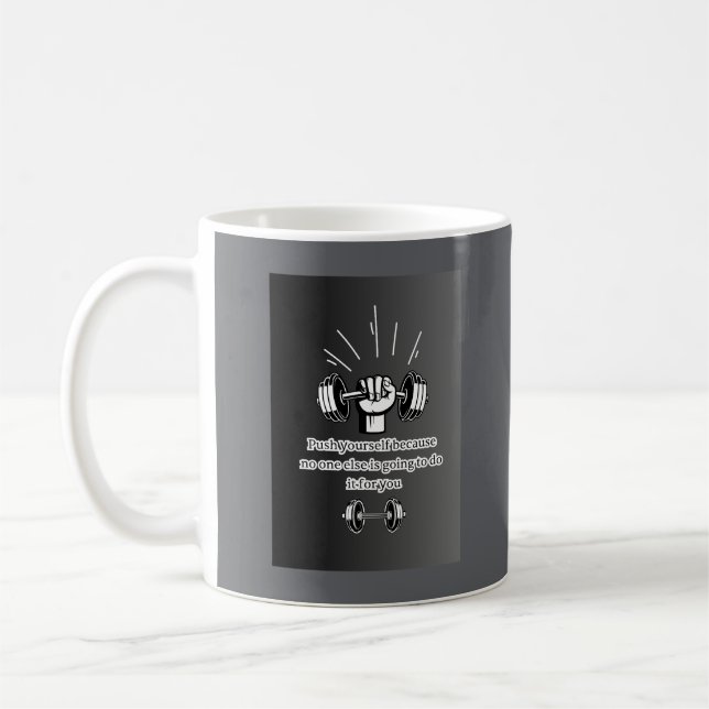 "Setze dich zum Erfolg!" Kaffeetasse (Links)
