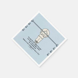 Setze die Latte höher Serviette