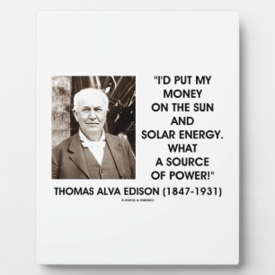 Setze mein Geld auf Sonnenenergie als Energiequell Fotoplatte