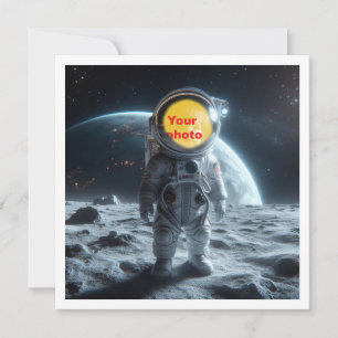Setze mein Gesicht in das Bild, Astronaut, Weltrau Karte
