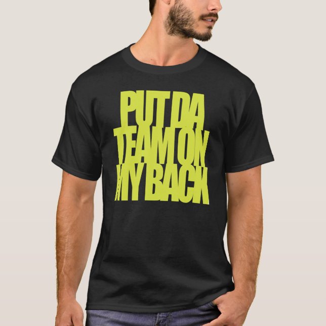 Setzen Sie DA-Team auf mein hinteres 1G T-Shirt (Vorderseite)