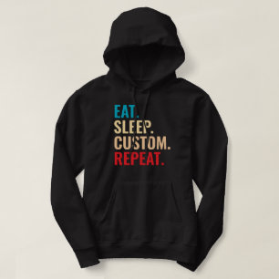 Setzen Sie den Personalisierten Text für den Schla Hoodie