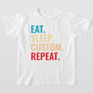 Setzen Sie den Personalisierten Text für den Schla T-Shirt