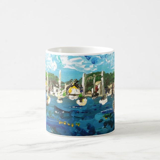 Setzen Sie der n-Bucht-Eriesee-Insel, die #1 malt Kaffeetasse (Mittel)