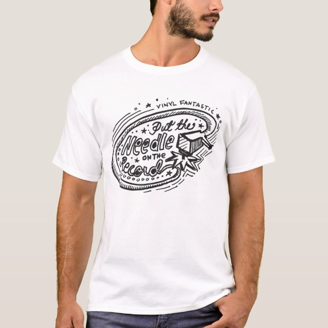 Setzen Sie die Nadel auf die Aufzeichnung 1 T-Shirt (Vorderseite)