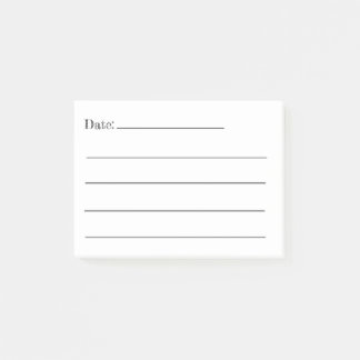 Setzen Sie ein Datum darauf! Post-It Notizen