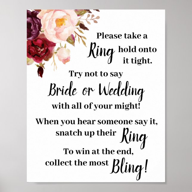 Setzen Sie einen Ring auf das Marsala Duwer Game S Poster (Vorne)